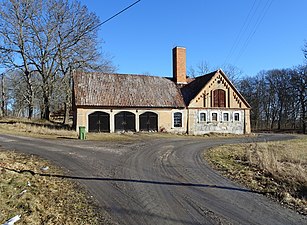 F.d. stall med vagnslider från 1876.