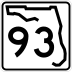 State Road 93 marker