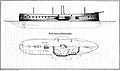 Schema de la frégate cuirassée Cochrane'