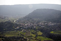 Panoramic view of the village