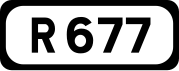 R677 road shield}}