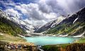 Lake Saiful Muluk, located at the northern end of the Kaghan Valley, near the town of Naran in the Saiful Muluk National Park.