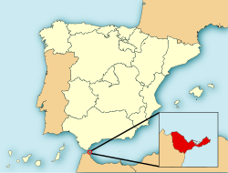 Location of Ceuta in Africa