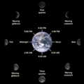 Lunar phase diagram; new version; first try