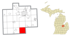 Location within Saginaw County