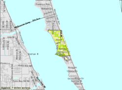 U.S. Census Bureau map showing town boundaries