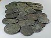 Selection of coins from the Middleham Hoard held at the Yorkshire Museum