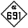 North Carolina Highway 691 marker