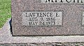 Grave of Lawrence E. Mitchner, the last remaining resident of New Burlington