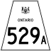 Highway 529A marker