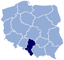 Location of Gmina Mszana