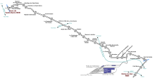 Plan des voies du T1.