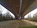 Pont de l'A14 au-dessus de l'île sur Carrières-sur-Seine.