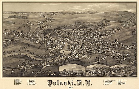 Pulaski in 1885, by Lucien R. Burleigh (edited by Durova)
