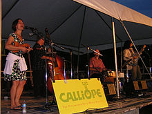 Rani Arbo and Daisy Mayhem performing on July 12, 2008.