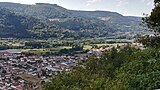 Vue sur le village et la crête du Bambois.