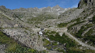 The source of the Sarca River, high in the Adamello-Presanella Alps