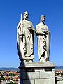 Statue of King Stephen I and Queen Gisela