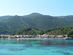 View from the sea to Žuljana