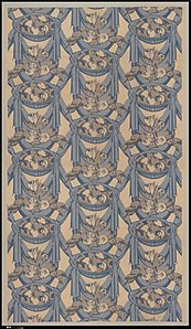 Rose pattern textiles designed by Mare (c. 1919), Metropolitan Museum of Art