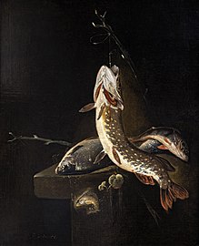 Nature morte aux poissons - Pieter van Noordt