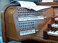 Les registres (grand orgue et pédale)