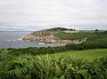 Poullan-sur-Mer : la Pointe de la Jument vue de Porz Meilh.