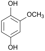 Strukturformel von 2-Methoxyhydrochinon