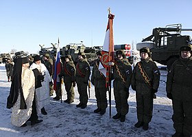 Торжественная постановка ЗРК С-400 на боевое дежурство