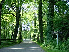 Allée menant au hameau.