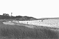 Beach activity around Nobska Point at Woods Hole, MA.