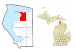 Location within Emmet County