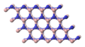 Nitrure de bore ressemblant structurellement au graphite