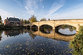 Stone bridge over a river