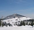 Bukovec im Winter von Jizerka aus