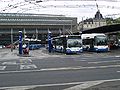 Terminal degli autobus e filobus alla stazione centrale