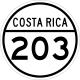 National Secondary Route 203 shield}}