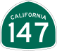 State Route 147 marker