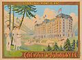 Poster for Chamonix-Mont-Blanc, Cachat's majestic hotel. Ca. 1910.