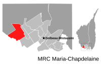 Location of Saint-Thomas-Didyme