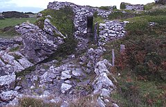 A photograph of part of an Iron Age fort