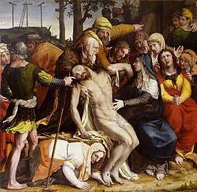 "Christ descending from the cross" by Charles Dorigny