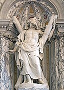 Marble statue of St Andrew (18th century)