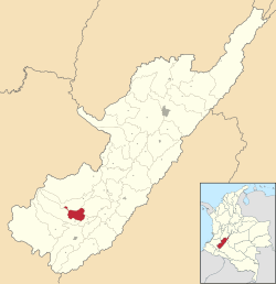 Location of the municipality and town of Oporapa in the Huila Department of Colombia.