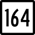 Route 164 marker