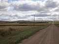 Pointe nord du Coteau des Prairies, vue depuis la 139e avenue SE près de Havana (Dakota du Nord).