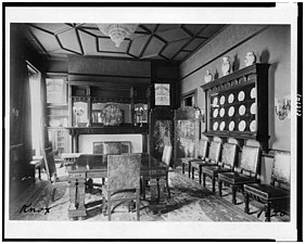 Dining hall in home of Senator Philander Knox