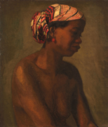 Female Model, c. 1869, Thomas Eakins. Also known as A Negress.