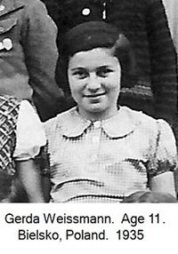 Gerda Weissmann à 11 ans.