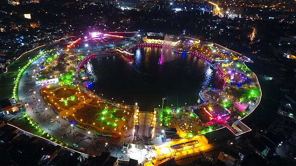 Drone view after renovation in 2016. (Night Mode)